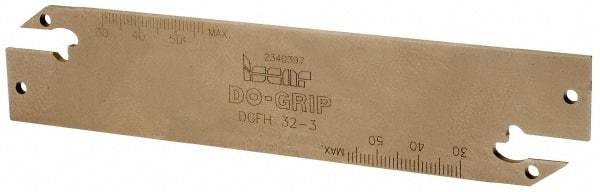 Iscar - 1.2598" Blade Height, 0.0945" Blade Width, 5.9055" OAL, Neutral Cut, Double End Indexable Cut-Off Blade - DGFH Blade - Americas Industrial Supply