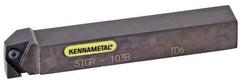 Kennametal - STGC, Right Hand Cut, 20mm Shank Height x 20mm Shank Width, Neutral Rake Indexable Turning Toolholder - 125mm OAL, TC..16T3.. Insert Compatibility, Series Screw-On - Americas Industrial Supply