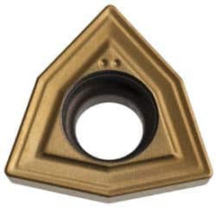 Komet - WOEX06T304 Positive Molded Grade BK84 Carbide Indexable Drill Insert - TiCN/TiN Finish, Trigon, 0.394" Inscribed Circle - Americas Industrial Supply