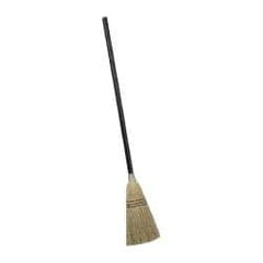 Rubbermaid - 38" OAL Corn Bristle Broom - 36" Long Wood Handle, 8" Bristle Length, 8" Wide - Americas Industrial Supply
