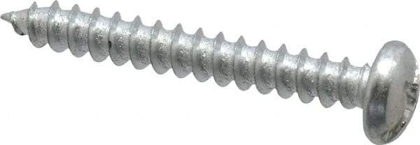 Value Collection - #8 Pan Head Slotted Phillips Sheet Metal Screw - Steel, 1-1/4" Length Under Head, Grade 2 - Americas Industrial Supply