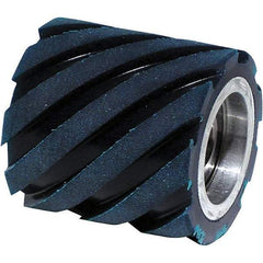 Dynabrade - 2" Diam x 2" Wide Contact Wheel Assembly - 1/2" Arbor Hole, Standard, 70 Duro Urethane Face - Americas Industrial Supply