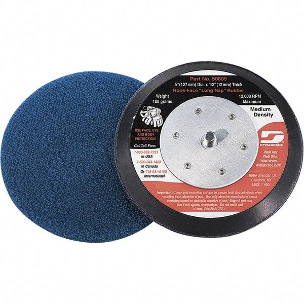 Dynabrade - 3" Diam Disc Backing Nonvacuum Replacement Pad - Medium Density, 13,000 RPM - Americas Industrial Supply