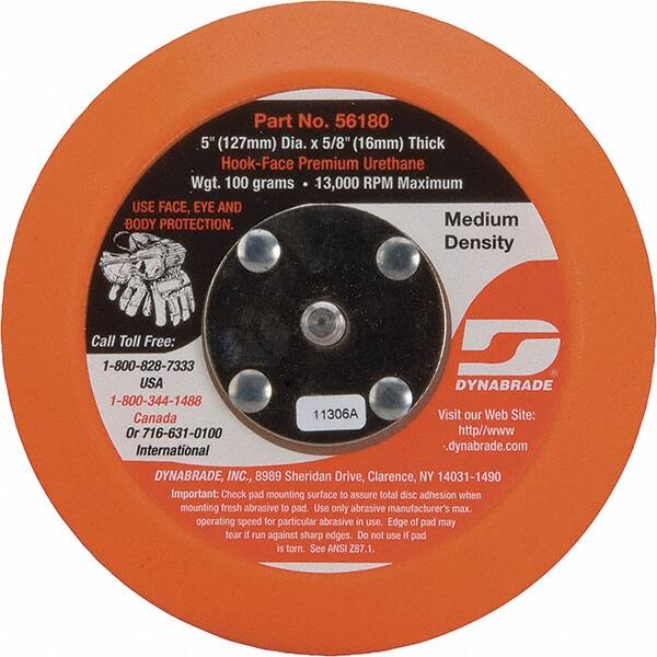 Dynabrade - 5" Diam Disc Backing Pad - 12,000 RPM - Americas Industrial Supply