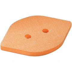 Dynabrade - 2-3/8" Wide, 3-3/4" Long, Tear Drop, Hook & Loop Face Conversion Backing Pad - Americas Industrial Supply