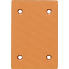 Dynabrade - 4-5/16 x 4" Rectangular Adhesive/PSA Backing Pad - Dynabug Model T Compatible, Clip Attachment, Nonvacuum Pad, 1/4" Thick, Medium Density - Americas Industrial Supply