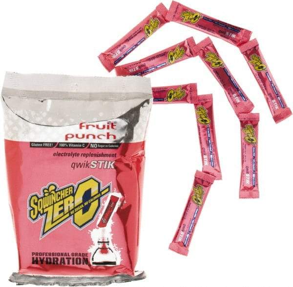 Sqwincher - 0.11 oz Packet Sugar Free Fruit Punch Activity Drink - Powdered, Yields 20 oz - Americas Industrial Supply
