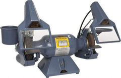 Baldor - 7" Wheel Diam x 1" Wheel Width, 1/2 hp Grinder - 5/8" Arbor Hole Diam, 1 Phase, 3,600 Max RPM, 115/230 Volts - Americas Industrial Supply