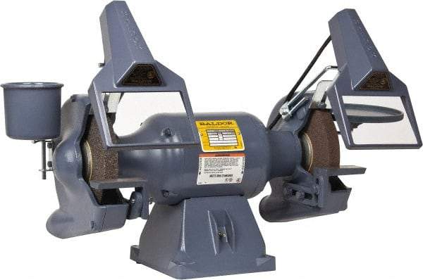 Baldor - 8" Wheel Diam x 1" Wheel Width, 3/4 hp Grinder - 3/4" Arbor Hole Diam, 1 Phase, 3,600 Max RPM, 115/230 Volts - Americas Industrial Supply