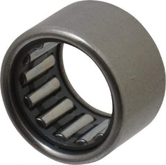 IKO - 0.512" Bore Diam, 1,530 Lb. Dynamic Capacity, 13 x 19 x 12mm, Caged, Open End, Shell Needle Roller Bearing - 3/4" Outside Diam, 0.472" Wide - Americas Industrial Supply