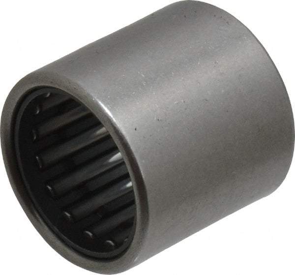 IKO - 0.63" Bore Diam, 2,950 Lb. Dynamic Capacity, 16 x 22 x 22mm, Caged, Open End, Shell Needle Roller Bearing - 0.866" Outside Diam, 0.866" Wide - Americas Industrial Supply