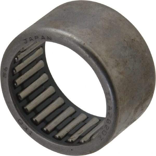 IKO - 1.102" Bore Diam, 4,700 Lb. Dynamic Capacity, 28 x 35 x 20mm, Caged, Open End, Shell Needle Roller Bearing - 1.378" Outside Diam, 0.787" Wide - Americas Industrial Supply