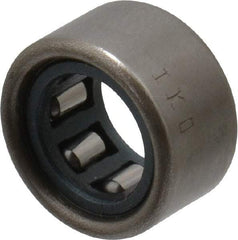 IKO - 1/4" Bore Diam, 360 Lb. Dynamic Capacity, 1/4 x 7/16 x 1/4", Caged, Open End, Shell Needle Roller Bearing - 7/16" Outside Diam, 1/4" Wide - Americas Industrial Supply