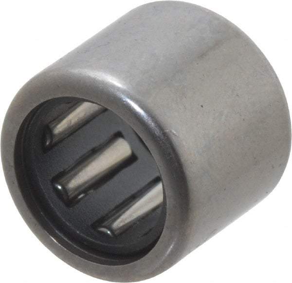 IKO - 5/16" Bore Diam, 1,060 Lb. Dynamic Capacity, 5/16 x 1/2 x 7/16", Caged, Open End, Shell Needle Roller Bearing - 1/2" Outside Diam, 7/16" Wide - Americas Industrial Supply