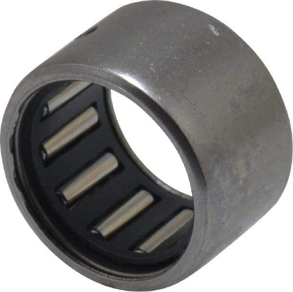 IKO - 1/2" Bore Diam, 1,330 Lb. Dynamic Capacity, 1/2 x 11/16 x 7/16", Caged, Open End, Shell Needle Roller Bearing - 11/16" Outside Diam, 7/16" Wide - Americas Industrial Supply