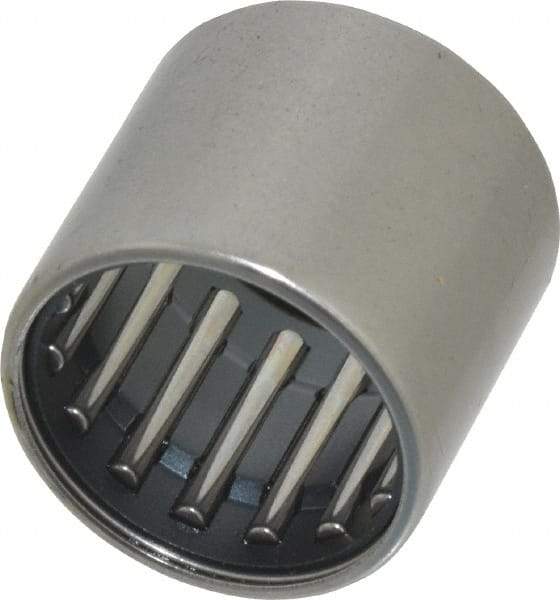 IKO - 5/8" Bore Diam, 2,700 Lb. Dynamic Capacity, 5/8 x 13/16 x 3/4", Caged, Open End, Shell Needle Roller Bearing - 13/16" Outside Diam, 3/4" Wide - Americas Industrial Supply