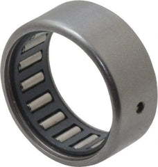IKO - 11/16" Bore Diam, 1,290 Lb. Dynamic Capacity, 11/16 x 7/8 x 3/8", Caged, Open End, Shell Needle Roller Bearing - 7/8" Outside Diam, 3/8" Wide - Americas Industrial Supply