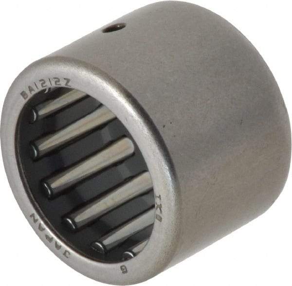 IKO - 3/4" Bore Diam, 3,450 Lb. Dynamic Capacity, 3/4 x 1 x 3/4", Caged, Open End, Shell Needle Roller Bearing - 1" Outside Diam, 3/4" Wide - Americas Industrial Supply