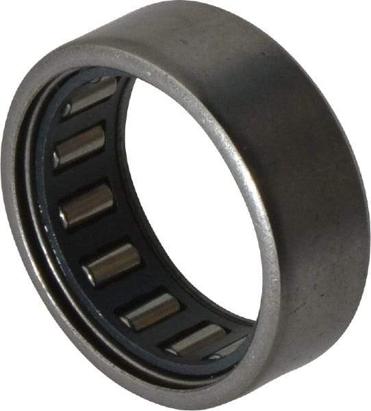 IKO - 3/4" Bore Diam, 1,600 Lb. Dynamic Capacity, 3/4 x 1 x 3/8", Caged, Open End, Shell Needle Roller Bearing - 1" Outside Diam, 3/8" Wide - Americas Industrial Supply