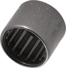 IKO - 13/16" Bore Diam, 4,150 Lb. Dynamic Capacity, 13/16 x 1-1/16 x 7/8", Caged, Open End, Shell Needle Roller Bearing - 1-1/16" Outside Diam, 7/8" Wide - Americas Industrial Supply