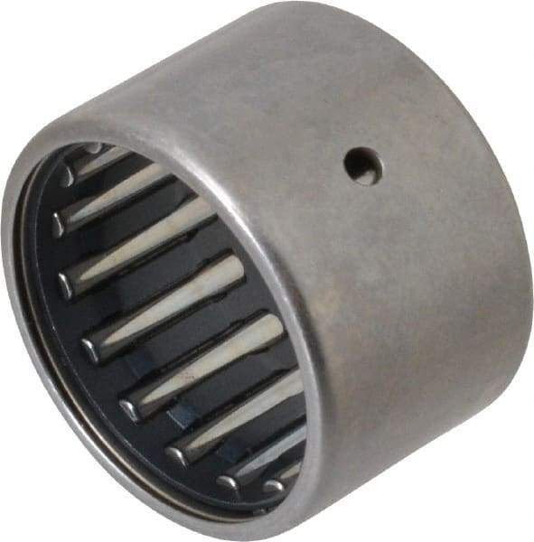 IKO - 7/8" Bore Diam, 3,800 Lb. Dynamic Capacity, 7/8 x 1-1/8 x 3/4", Caged, Open End, Shell Needle Roller Bearing - 1-1/8" Outside Diam, 3/4" Wide - Americas Industrial Supply