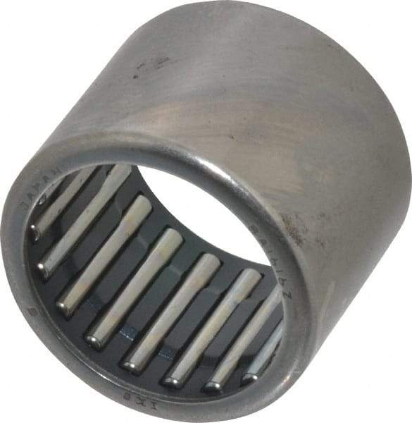 IKO - 1" Bore Diam, 5,600 Lb. Dynamic Capacity, 1 x 1-1/4 x 1", Caged, Open End, Shell Needle Roller Bearing - 1-1/4" Outside Diam, 1" Wide - Americas Industrial Supply
