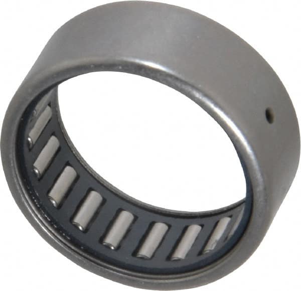 IKO - 1" Bore Diam, 2,850 Lb. Dynamic Capacity, 1 x 1-1/4 x 1/2", Caged, Open End, Shell Needle Roller Bearing - 1-1/4" Outside Diam, 1/2" Wide - Americas Industrial Supply
