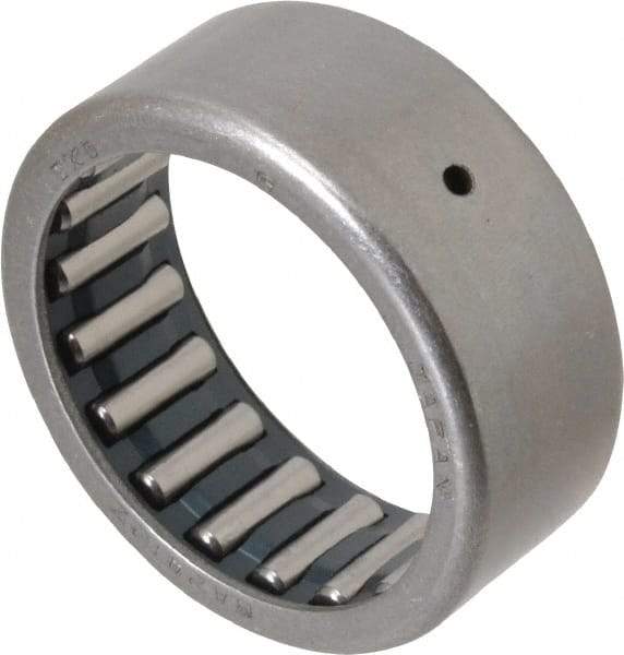 IKO - 1-1/2" Bore Diam, 6,800 Lb. Dynamic Capacity, 1-1/2 x 1-7/8 x 3/4", Caged, Open End, Shell Needle Roller Bearing - 1-7/8" Outside Diam, 3/4" Wide - Americas Industrial Supply