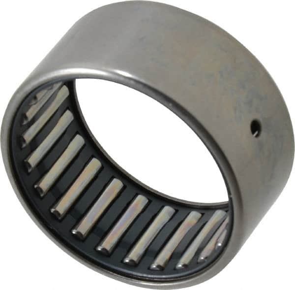 IKO - 1-3/4" Bore Diam, 9,300 Lb. Dynamic Capacity, 1-3/4 x 2-1/8 x 1", Caged, Open End, Shell Needle Roller Bearing - 2-1/8" Outside Diam, 1" Wide - Americas Industrial Supply
