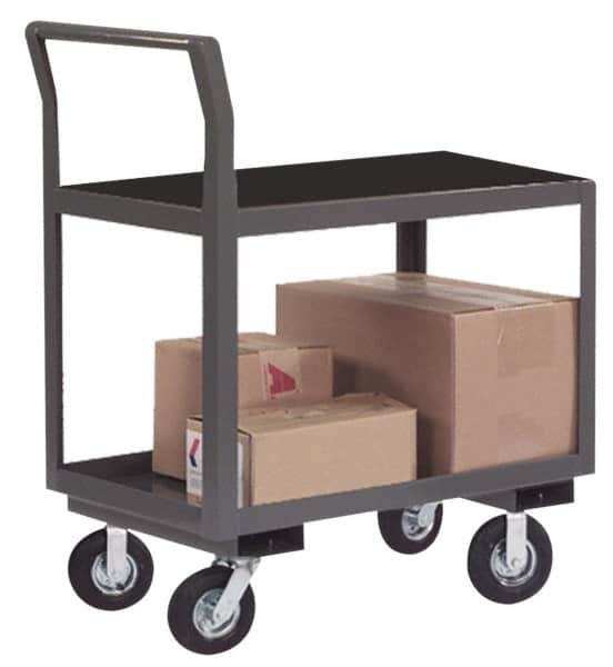 Durham - 1,200 Lb Capacity, 30" Wide x 36" Long x 31" High Instrument Cart - 2 Shelf, Steel, Full Pneumatic Casters - Americas Industrial Supply