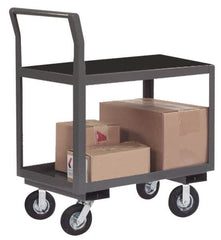 Durham - 1,200 Lb Capacity, 30" Wide x 36" Long x 31" High Instrument Cart - 2 Shelf, Steel, Full Pneumatic Casters - Americas Industrial Supply