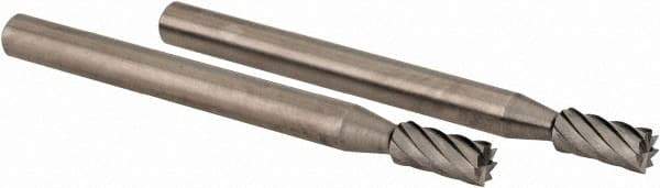 Dremel - 1/8" Cut Diam, 1/8" Shank Diam, Cylinder Head Single Cut Burr - High Speed Steel, Flat End - Americas Industrial Supply