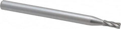 Dremel - 5/64" Cut Diam, 1/8" Shank Diam, Cylinder Head Single Cut Burr - High Speed Steel, Flat End - Americas Industrial Supply