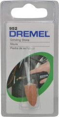 Dremel - 3/8" Head Diam x 3/4" Thickness, Aluminum Oxide Mounted Point - Green - Americas Industrial Supply