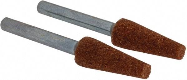 Dremel - 1/4" Head Diam x 5/8" Thickness, Aluminum Oxide Mounted Point - Green - Americas Industrial Supply