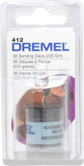 Dremel - 3/4" Diam 220 Grit Fiber Disc - Very Fine Grade, Aluminum Oxide - Americas Industrial Supply