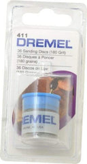 Dremel - 3/4" Diam 180 Grit Fiber Disc - Very Fine Grade, Aluminum Oxide - Americas Industrial Supply