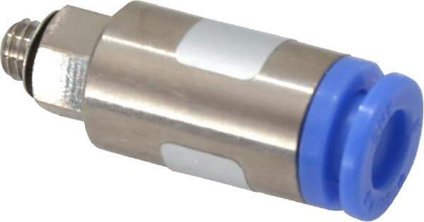SMC PNEUMATICS - 6mm OD, M5x0.8 Thread, Brass/Polybutylene Push-to-Connect Male Connector - 145 Max psi - Americas Industrial Supply