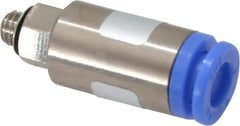 SMC PNEUMATICS - 6mm OD, M5x0.8 Thread, Brass/Polybutylene Push-to-Connect Male Connector - 145 Max psi - Americas Industrial Supply