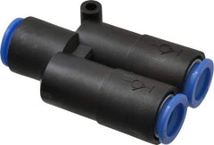 SMC PNEUMATICS - 12mm OD, Polybutylene Push-to-Connect Union Y - 145 Max psi - Americas Industrial Supply