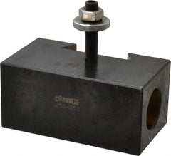 Phase II - Series CXA, #53 Morse Taper Tool Post Holder - 13 to 18" Lathe Swing, 2-1/8" OAH, 1-1/16" Centerline Height - Exact Industrial Supply