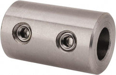 Climax Metal Products - 5/16" Inside x 5/8" Outside Diam, Stainless Steel Set Screw Rigid Coupling - 1" Long - Americas Industrial Supply