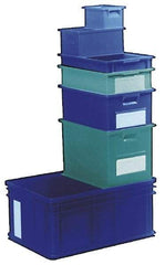 SSI Schaefer - 1.17 Cu Ft, 33 Lb Load Capacity Green Polyethylene & Conductive PP Tote Container - Stacking, 18.4" Long x 12-1/2" Wide x 11.8" High - Americas Industrial Supply