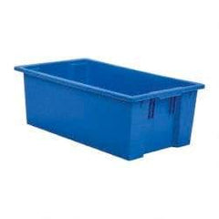 SSI Schaefer - 1.94 Cu Ft, 44 Lb Load Capacity Blue Polypropylene Tote Container - Stacking, Nesting, 28.4" Long x 16.6" Wide x 9.9" High - Americas Industrial Supply