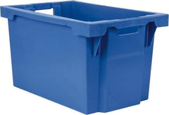 SSI Schaefer - 2.19 Cu Ft, 66 Lb Load Capacity Blue Polypropylene Tote Container - Stacking, Nesting, 23.7" Long x 15.8" Wide x 13.8" High - Americas Industrial Supply