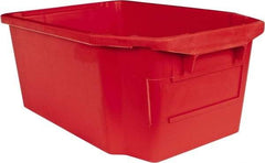 SSI Schaefer - 1.59 Cu Ft, 44 Lb Load Capacity Red Polypropylene Tote Container - Stacking, Nesting, 23.7" Long x 15.8" Wide x 9.9" High - Americas Industrial Supply