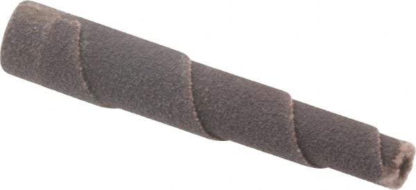 Merit Abrasives - 2" Long x 3/8" Diam, Aluminum Oxide, Full Taper Cartridge Roll - 120 Grit, 1/8" Pilot Hole Diam, Fine Grade - Americas Industrial Supply