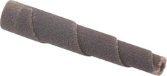 Merit Abrasives - 2" Long x 3/8" Diam, Aluminum Oxide, Full Taper Cartridge Roll - 120 Grit, 1/8" Pilot Hole Diam, Fine Grade - Americas Industrial Supply
