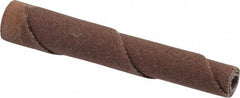 Merit Abrasives - 1/4" Max Roll Diam x 2" OAL, 180 Grit Straight Cartridge Roll - 1/8" Pilot Hole Diam, Very Fine Grade - Americas Industrial Supply