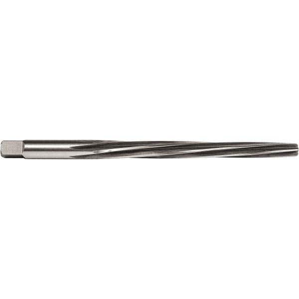 Union Butterfield - #7 Pin, 27/64" Diam, 0.3297" Small End, 13/32" Diam Straight Shank, 4-7/16" Flute, Taper Pin Reamer - Americas Industrial Supply